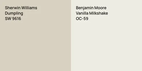 SW 9616 Dumpling vs OC-59 Vanilla Milkshake