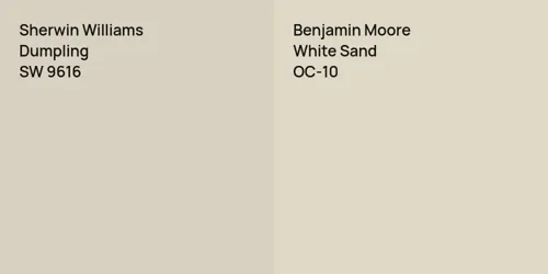 SW 9616 Dumpling vs OC-10 White Sand