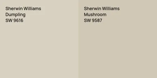 SW 9616 Dumpling vs SW 9587 Mushroom