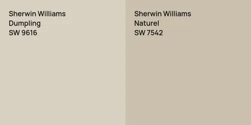 SW 9616 Dumpling vs SW 7542 Naturel