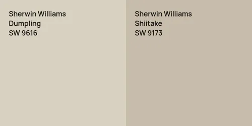 SW 9616 Dumpling vs SW 9173 Shiitake