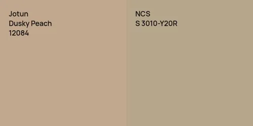 12084 Dusky Peach vs S 3010-Y20R 