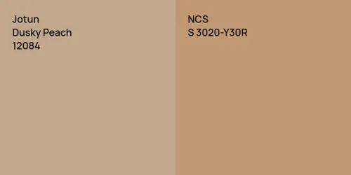 12084 Dusky Peach vs S 3020-Y30R 