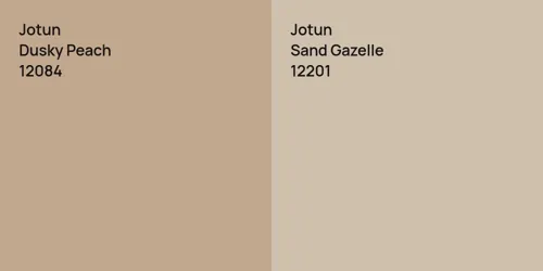 12084 Dusky Peach vs 12201 Sand Gazelle