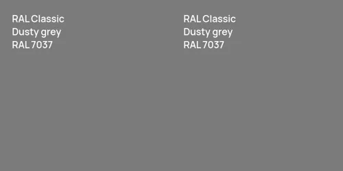 RAL 7037  Dusty grey vs RAL 7037  Dusty grey