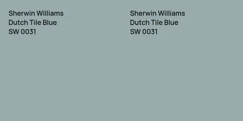 SW 0031 Dutch Tile Blue vs SW 0031 Dutch Tile Blue