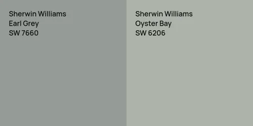 SW 7660 Earl Grey vs SW 6206 Oyster Bay