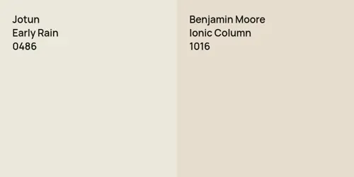 0486 Early Rain vs 1016 Ionic Column