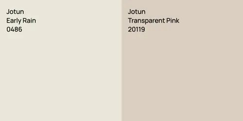 0486 Early Rain vs 20119 Transparent Pink