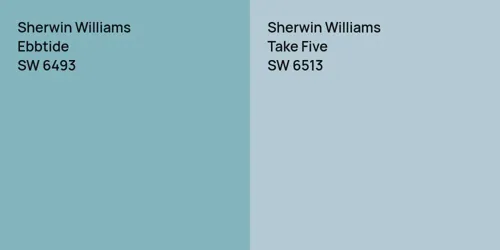 SW 6493 Ebbtide vs SW 6513 Take Five