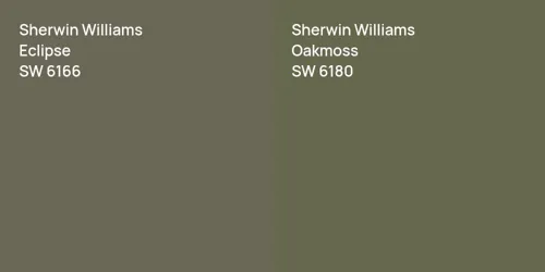 SW 6166 Eclipse vs SW 6180 Oakmoss