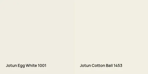 1001 Egg White vs 1453 Cotton Ball