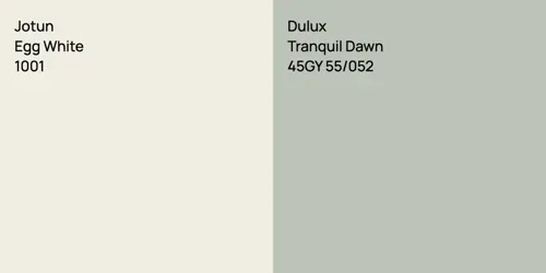 1001 Egg White vs 45GY 55/052 Tranquil Dawn