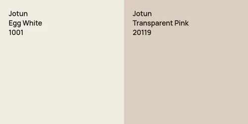 1001 Egg White vs 20119 Transparent Pink