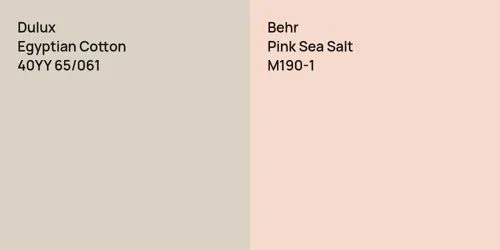 40YY 65/061 Egyptian Cotton vs M190-1 Pink Sea Salt