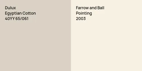 40YY 65/061 Egyptian Cotton vs 2003 Pointing