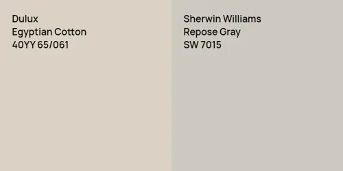 40YY 65/061 Egyptian Cotton vs SW 7015 Repose Gray