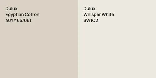 40YY 65/061 Egyptian Cotton vs SW1C2 Whisper White