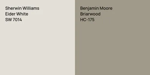 SW 7014 Eider White vs HC-175 Briarwood