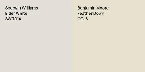 SW 7014 Eider White vs OC-6 Feather Down