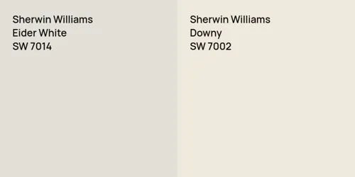 SW 7014 Eider White vs SW 7002 Downy