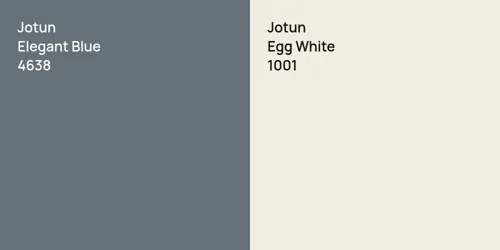 4638 Elegant Blue vs 1001 Egg White