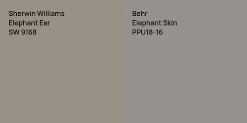 SW 9168 Elephant Ear vs PPU18-16 Elephant Skin