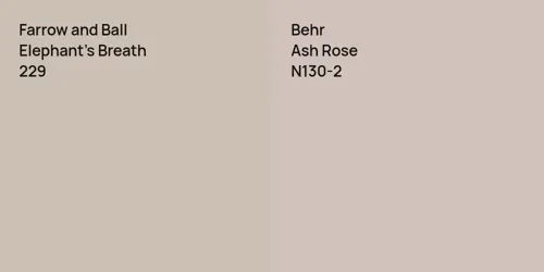 229 Elephant's Breath vs N130-2 Ash Rose