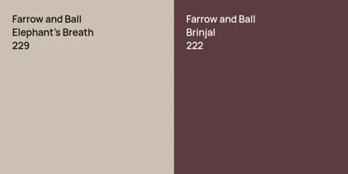 229 Elephant's Breath vs 222 Brinjal