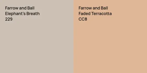 229 Elephant's Breath vs CC8 Faded Terracotta