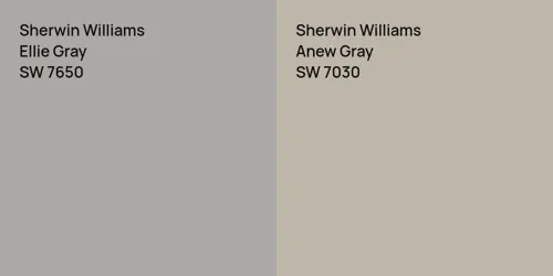 SW 7650 Ellie Gray vs SW 7030 Anew Gray