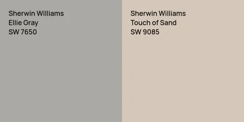 SW 7650 Ellie Gray vs SW 9085 Touch of Sand