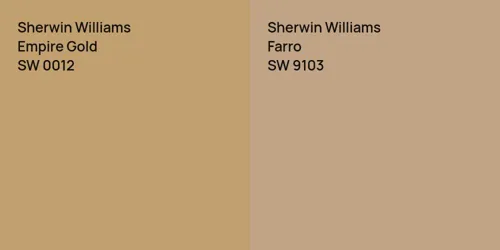 SW 0012 Empire Gold vs SW 9103 Farro