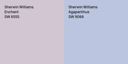 SW 6555 Enchant vs SW 9066 Agapanthus