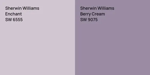 SW 6555 Enchant vs SW 9075 Berry Cream