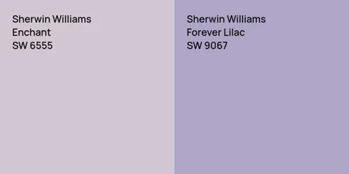 SW 6555 Enchant vs SW 9067 Forever Lilac