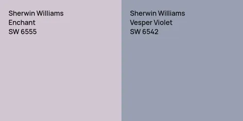 SW 6555 Enchant vs SW 6542 Vesper Violet