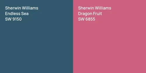 SW 9150 Endless Sea vs SW 6855 Dragon Fruit