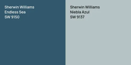 SW 9150 Endless Sea vs SW 9137 Niebla Azul