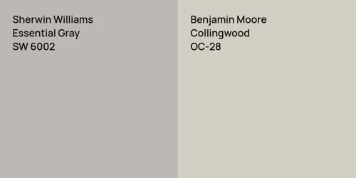 SW 6002 Essential Gray vs OC-28 Collingwood