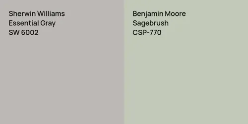 SW 6002 Essential Gray vs CSP-770 Sagebrush