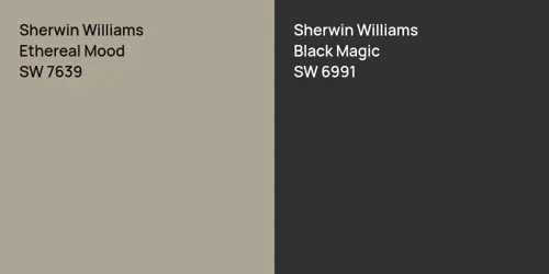 SW 7639 Ethereal Mood vs SW 6991 Black Magic