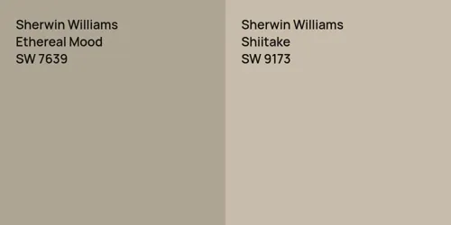 SW 7639 Ethereal Mood vs SW 9173 Shiitake