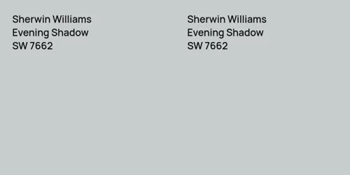 SW 7662 Evening Shadow vs SW 7662 Evening Shadow