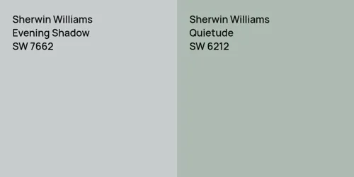 SW 7662 Evening Shadow vs SW 6212 Quietude