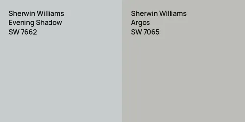 SW 7662 Evening Shadow vs SW 7065 Argos