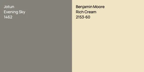 1462 Evening Sky vs 2153-60 Rich Cream