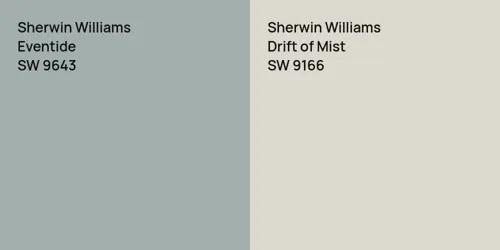 SW 9643 Eventide vs SW 9166 Drift of Mist