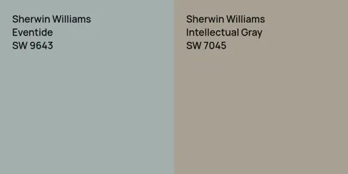 SW 9643 Eventide vs SW 7045 Intellectual Gray