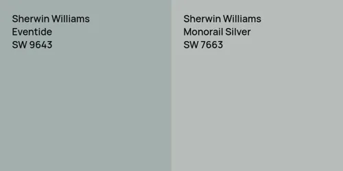 SW 9643 Eventide vs SW 7663 Monorail Silver